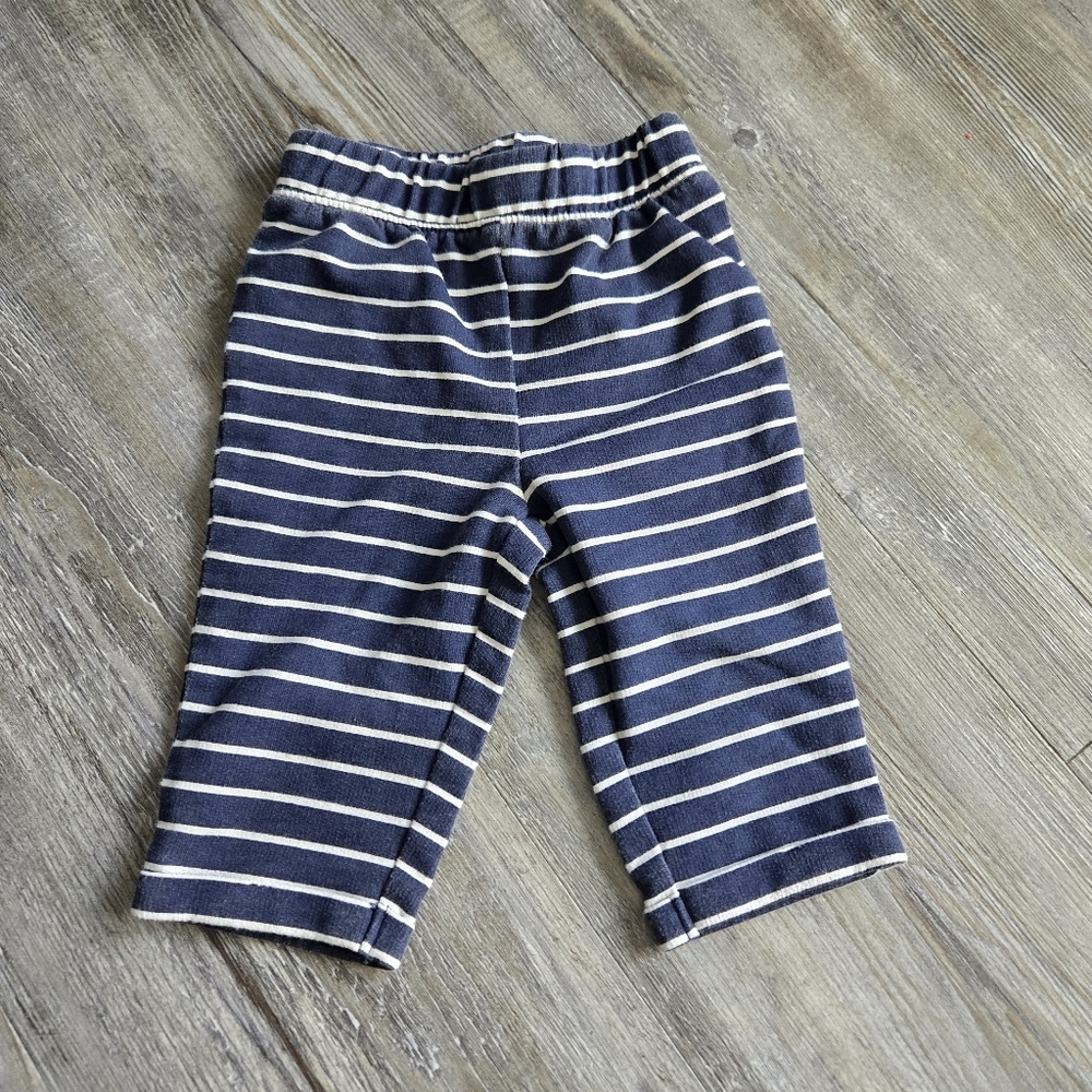 3M Girls Striped Navy and White Kids Bottoms